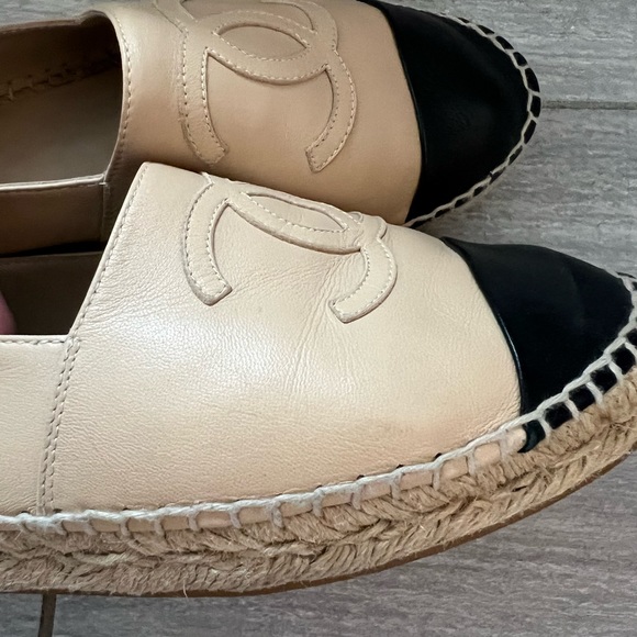 Chanel espadrilles lamb skin leather - Picture 15 of 16